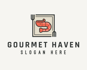 Shrimp Fork Kitchen logo design