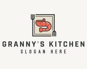 Shrimp Fork Kitchen logo design