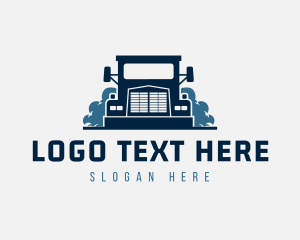 Moving - Logistics Transport Truck logo design