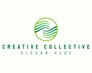 Creative Startup Wave logo design