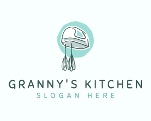 Hand Mixer Baking Tool logo design