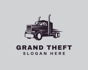 Transport Truck Courier Logo