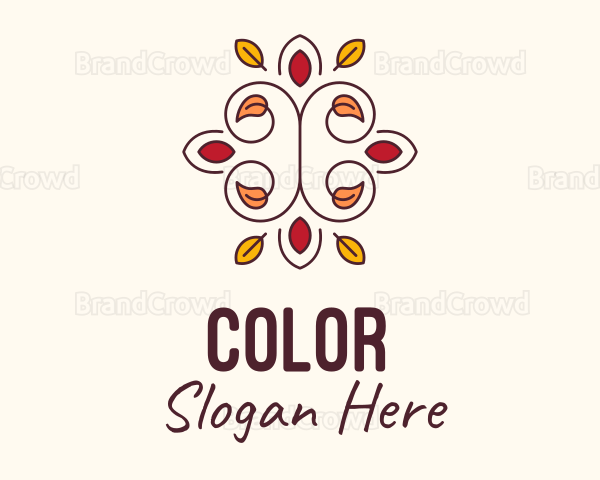 Ornamental Autumn Leaves Logo