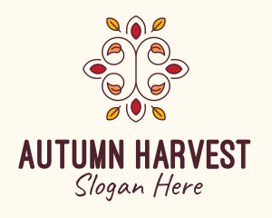 Autumn - Ornamental Autumn Leaves logo design