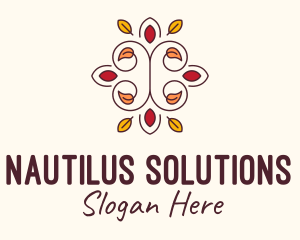 Ornamental Autumn Leaves logo design