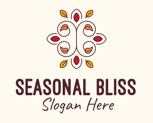Season - Ornamental Autumn Leaves logo design