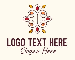 Herb - Ornamental Autumn Leaves logo design