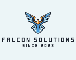 Mechanical Flying Bird   logo design