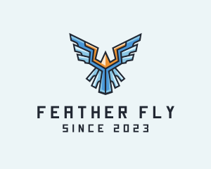 Mechanical Flying Bird   logo design