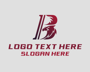Bird - Eagle League Letter B logo design