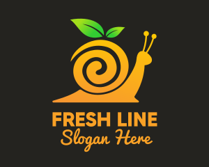 Snail Orange Juice logo design