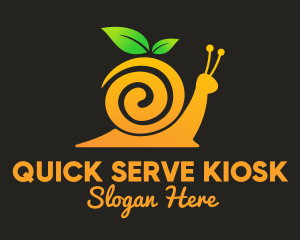 Snail Orange Juice logo design