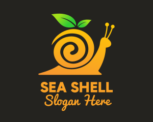 Mollusk - Snail Orange Juice logo design