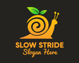 Snail Orange Juice logo design