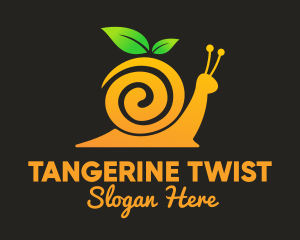 Tangerine - Snail Orange Juice logo design