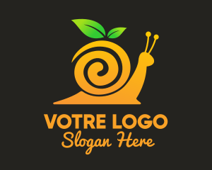 Snack - Snail Orange Juice logo design