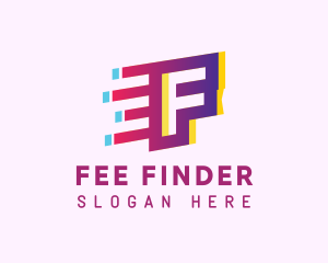 Speedy Letter F Motion logo design