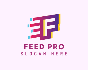 Speedy Letter F Motion logo design