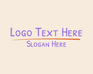 Simple Handwritten Wordmark logo design