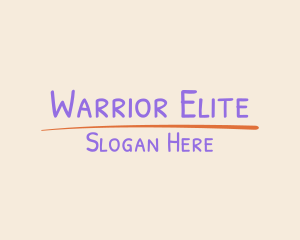 Simple Handwritten Wordmark Logo