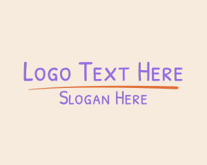 Simple Handwritten Wordmark Logo