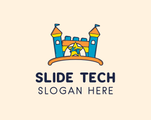 Slide - Bounce Kingdom Playhouse logo design