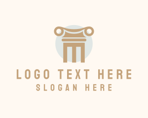 Construction - Column Construction Firm logo design