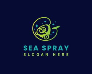 Vacuum Cleaning Housekeeping logo design