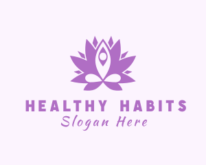 Flower Yoga Instructor logo design