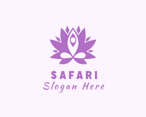 Botanical - Flower Yoga Instructor logo design