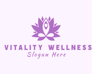 Healthy Lifestyle - Flower Yoga Instructor logo design