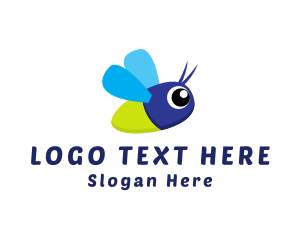 Light - Baby Insect Flying logo design