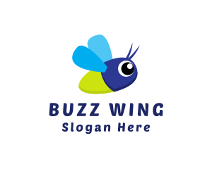 Baby Insect Flying logo design