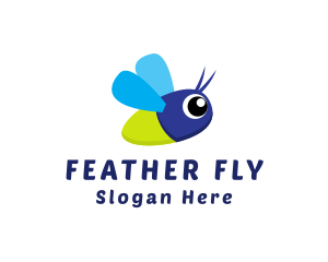 Baby Insect Flying logo design