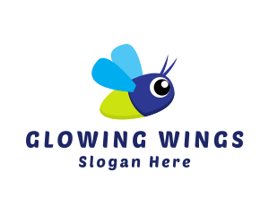 Baby Insect Flying logo design