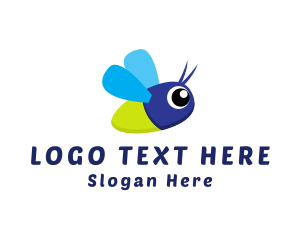 Baby - Baby Insect Flying logo design