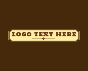 Wooden - Bold Western Sheriff logo design