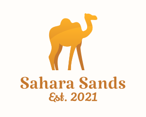 Sahara - Golden Camel Animal logo design