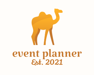 Wildlife Center - Golden Camel Animal logo design