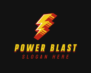 Electricity Power Bolt logo design