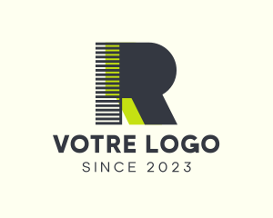 Web Developer - Digital Tech Gamer Letter R logo design