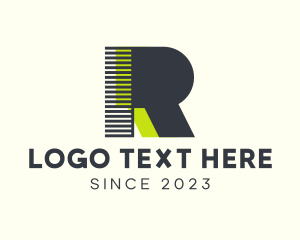 Technician - Digital Tech Gamer Letter R logo design