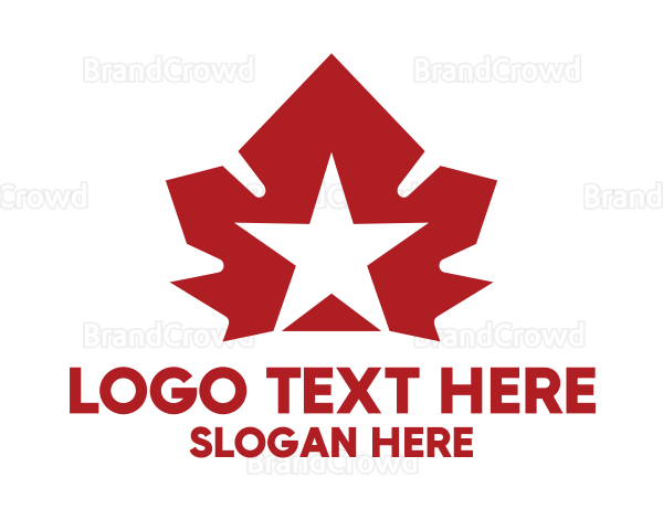 Red Canadian Star Logo