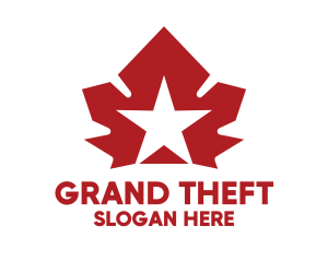 Canada - Red Canadian Star logo design