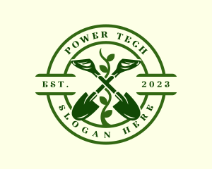 Shovel Nature Plant Logo