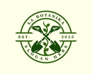 Landscaping - Shovel Nature Plant logo design