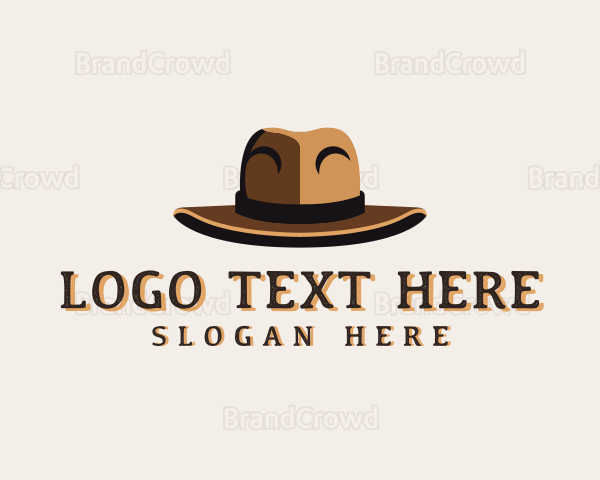 Stylish Trilby Hat Logo