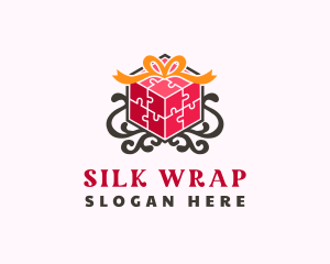 Puzzle Gift Cube logo design