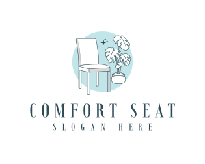 Houseplant Chair Furniture logo design