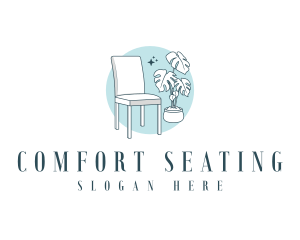 Houseplant Chair Furniture logo design